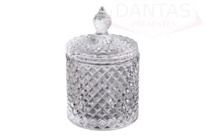 POTICHE DECORATIVO DE CRISTAL