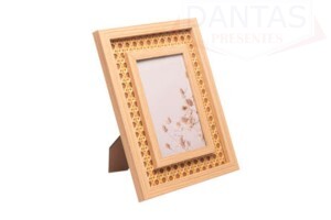 PORTA RETRATO DE MDF COM TRELICA 10CM X 15CM