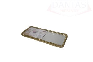 BANDEJA DECORATIVA DE VIDRO