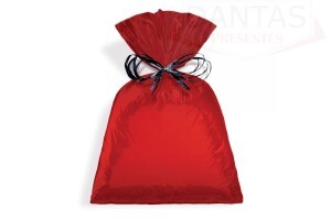 SACO PARA PRESENTE 30X45CM METAL VERMELHO