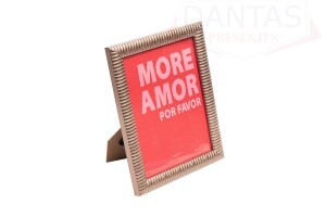 PORTA-RETRATO DE POLIESTIRENO COBRE 15CM X 20CM cor unica