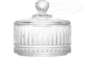 POTICHE DE CRISTAL RENAISSANCE 10,5CM X 10,5CM X 9,5CM - UNICA