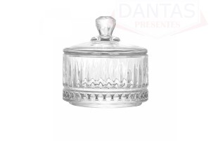 POTICHE DE CRISTAL RENAISSANCE 6,5CM X 6,5CM X 7CM