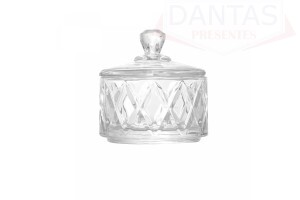 POTICHE DE CRISTAL DELI DIAMOND 6,5CM X 6,5CM X 7CM