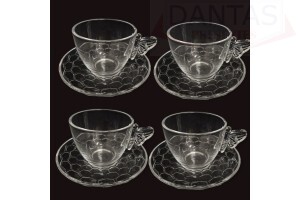 XICARA CHA VDO BEE 200ML 4PC