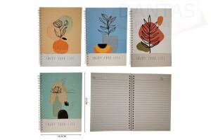 BLOCO DE ANOTAÇÕES  FORMATO A5, CONTENDO 58 PAG 14,5*21CM