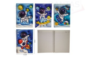 BLOCO DE ANOTAÇÕES FORMATO A5, CONTENDO 58 PAG 14,5*21CM