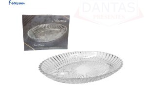  PRATO OVAL EM VIDRO 780ML