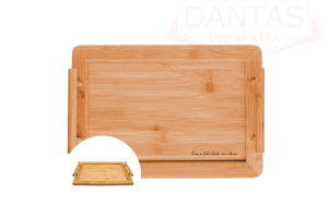 BANDEJA DE BAMBU RETANGULAR 