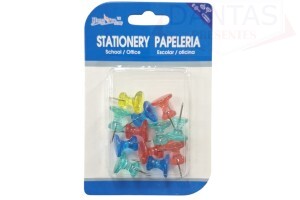 ALFINETES 12 PEÇAS COLORIDO 22MM