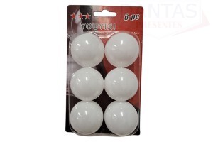 Kit Bola Ping Pong 6 Peças