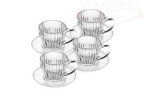 CJ 4 XICARAS DE CAFE DE CRISTAL DE CHUMBO IMPERATRIZ 110ML