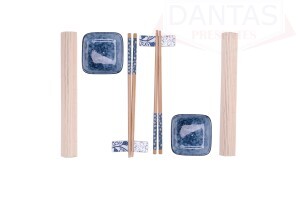 CJ 8 PEÇAS DE BAMBU PARA SUSHI KOI - UNICA