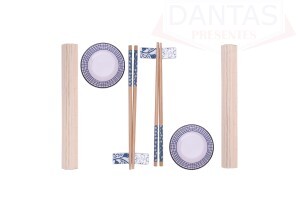 CJ 8 PECAS DE BAMBU PARA SUSHI SAKAI  Largura 23,30cm | Profundidade: 29,30cm| Altura : 2,50cm