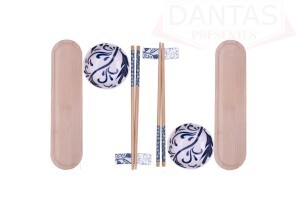 CJ 8 PEÇAS PARA SUSHI DE BAMBU GIFU - UNICA