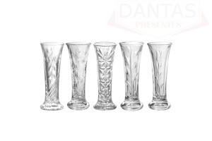 VASO SORTIDO 5,5CM X 15CM VIDRO - WOLFF