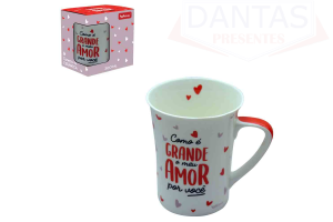 CANECA CERAM MUDDY 320ML GRANDE AMOR