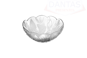 CJ 3 BOWL VIDRO FOGLIA TRANSPARENTE 12,5CM