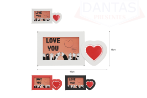 PORTA RETRATO PLASTICO AMO VC 10X15CM