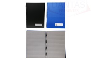 CADERNO PAUTADO FOLHAS 100, FORMATO A4, 29,5X21CM 