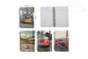 CADERNO CAPA DURA 160 FOLHAS 21x14,5cm