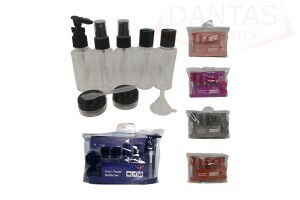 KIT FRASCOS PARA VIAGEM - CONJUNTO DE 9 PEÇAS