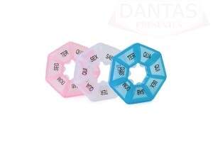 PORTA COMPRIMIDO SEMANAL 7 DIAS REDONDO