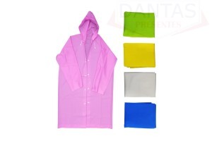 CAPA DE CHUVA IMPERMEÁVEL COM CAPUZ