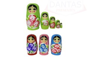 MATRYOSHKA OBJETOS DE ORNAMENTAÇÃO 11X6CM CONTENDO 6 PECAS