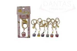 CHAVEIRO FEITO EM CERAMICA GATO DA SORTE