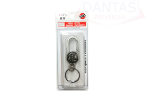 CHAVEIRO MOSQUETÃO DE METAL