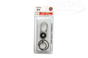 CHAVEIRO MOSQUETÃO DE METAL