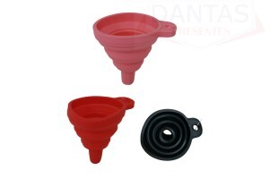 Funil para Cozinha de Silicone Dobrável