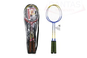 Kit Raquete Badminton 3 Peças