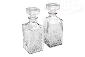 GARRAFA 1 PC PARA WHISKY SORTIDO VIDRO 900ML