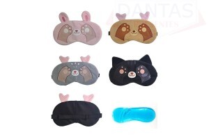 MÁSCARA PARA OLHOS ANIMAIS DIVERSOS COM GEL