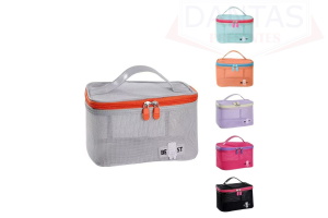 NECESSAIRE RETANGULAR COM ALÇA 21x14x12cm