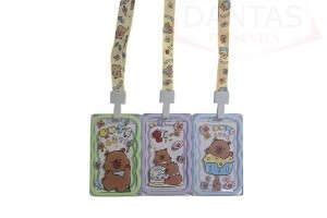 PORTA CRACHÁ TRANSPARENTE CAPYBARA 