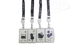 PORTA CRACHÁ GATO PRETO FRASES