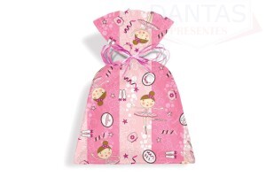SACO PARA PRESENTE 25X35CM BAILARINA