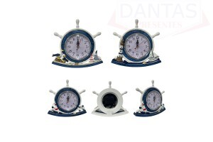 RELÓGIO DE MESA BARCO NÁUTICO