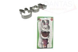 CORTADOR DE MASSAS MOLDE 03 PEÇAS 