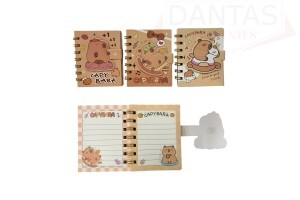 CADERNO PAUTADO CAPYBARA 60 FOLHAS