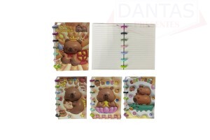CADERNO PAUTADO CAPYBARA 65 FOLHAS