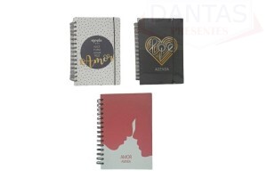 CADERNO CAPA DURA 160 FOLHAS Tamanho: 21x14.5cm
