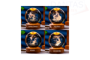 ENFEITE LED USB BOLA DE CRISTAL - N°60