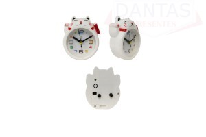 RELÓGIO DESPERTADOR DE MESA GATINHO