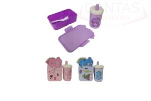 MARMITA LANCHEIRA + TALHER + COPO