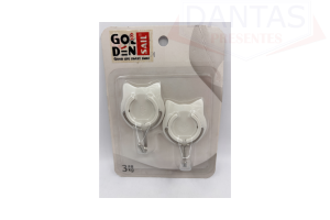 GANCHO DE PAREDE 02 PEÇAS