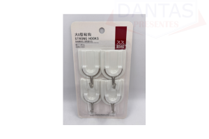 GANCHO DE PAREDE 04 PEÇAS